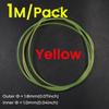 1-6Packs Semi Rigid Tube Fly Tying Material 1.8mm/1.0mm 1M Inner Tube for Salmon Streamer Flies 6 Colors Perfect