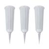 Flower Pot Decoration White Vase Cemetery Flower Memorial Floral Vase With Stake Plastic In Ground Cemetery Home Decorations