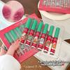 Cappuvini Christmas Surprise 6 Piece Liquid Lipstick Gift Set Matte Velvet Long Wearing Festive Colors Holiday Party Present 12g