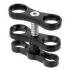 Aluminum CNC 1" Ball Head Butterfly Clip Diving Light Arm Clip Adapter Bracket Holder for Gopro DJI Action SLR Camera Underwater
