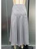 Asymmetrical Pleated Elegant Women's Hip-Hugging Skirt - Europe 2025 Fashion