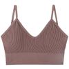 Women Seamless Deep U Backless Bralette Wireless Removable Padded Bra Breathable Crop Top