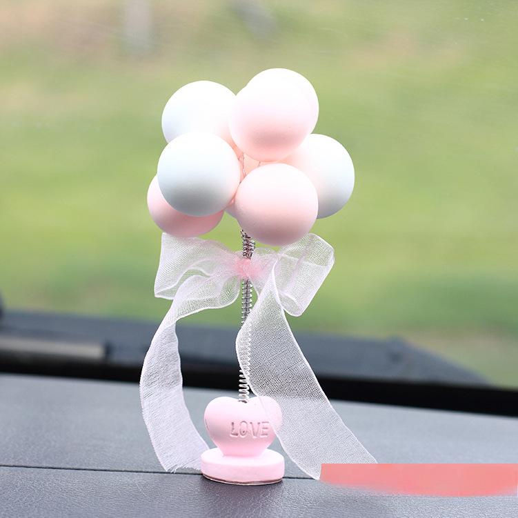 Colorful Macaron Heart Car Ornaments & Cake Accessories