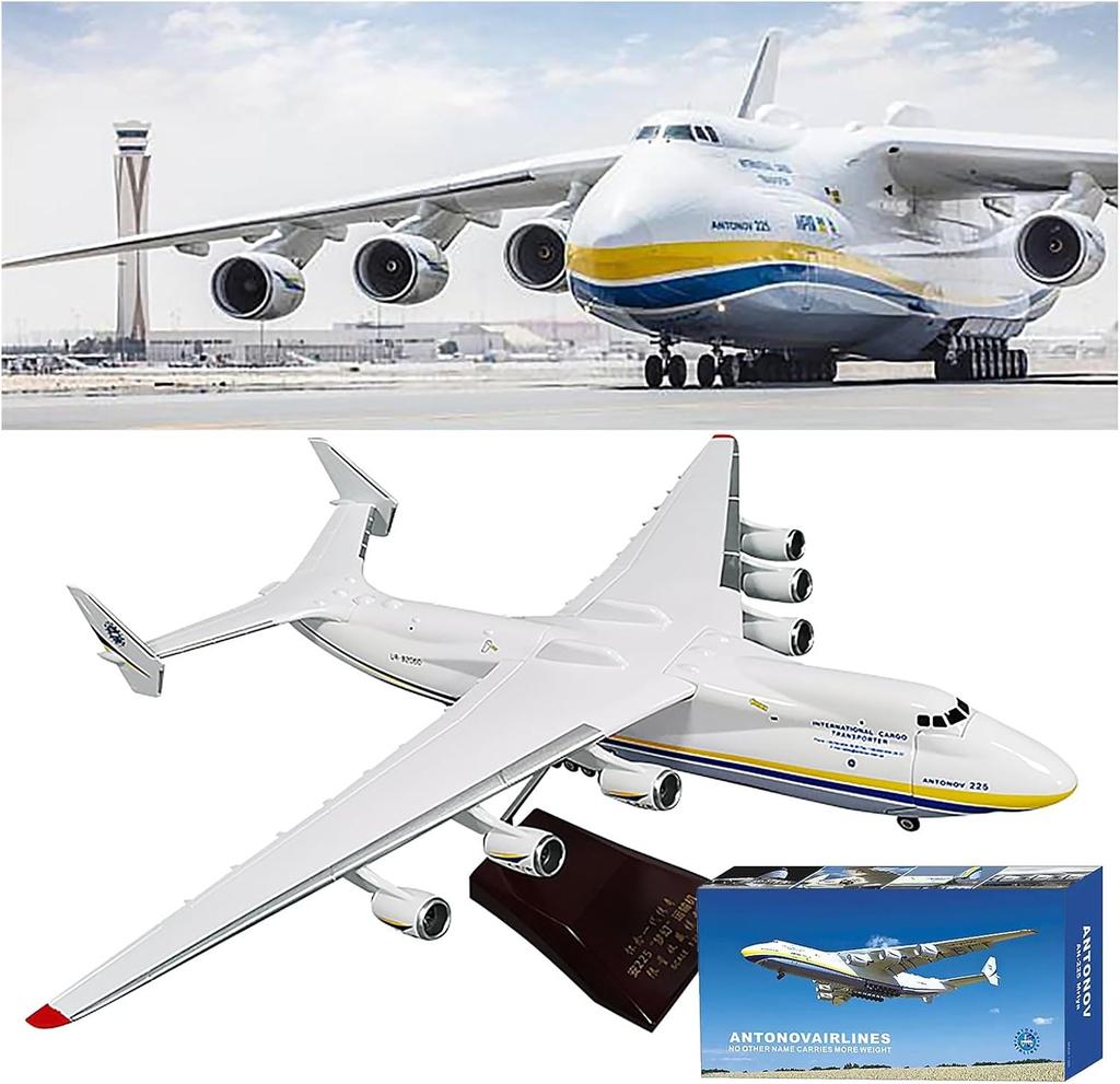 42CM Antonov AN-225 Mriya Transport 1/200 Maßstab Modellflugzeug Harz Flugzeug Replik für Sammler Sammlerstück