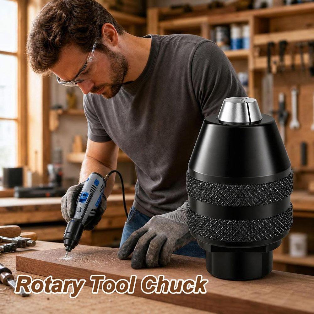 Alloy Keyless Drill Chuck Rotary Tool Accessories for Engraving Carving Polishing and Woodworking