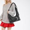 Fashion Spice Girl Style Underarm Bag New Large Capacity Sweet Cool Locomotive Bag Commuter Shoulder Crossbody Bag