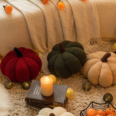 Ins Wind Pumpkin Plush Doll Toy Lamb Plush Throw Pillow Cushion Doll Halloween Decoration Pumpkin Throw Pillow