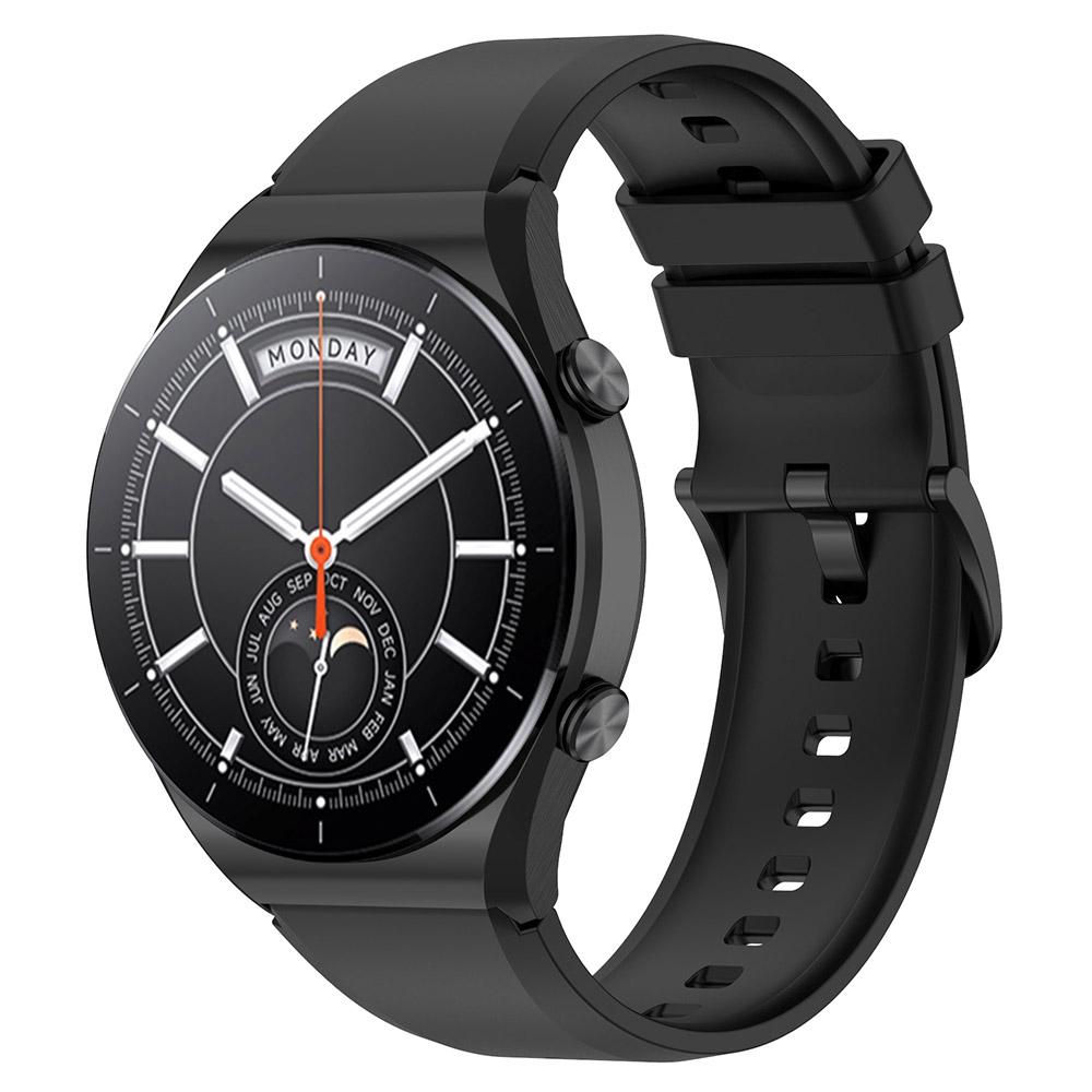 

For Xiaomi Watch S1 22mm Silicone Watch Band Replacement Spare Watch Strap Black
