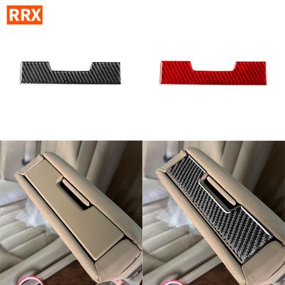 For Mercedes-Benz CLS C219 2004-2009 Rear Armrest Switch Panel Sticker Cover Trim Carbon Fiber Interior Styling