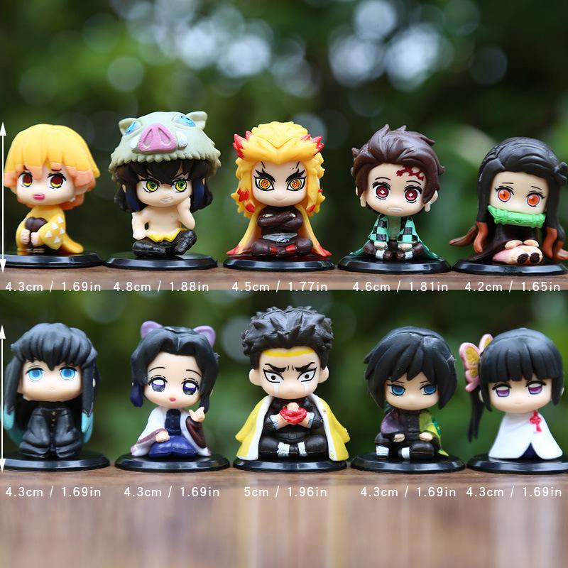 Demon Slayer Nezuko & Inosuke Säulenfigur Sitzende Haltung Blind Box Puppe Dekoration