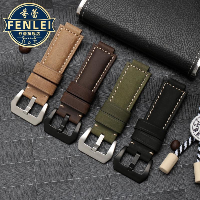 Originální kožený řemínek k hodinkám Pro Timex Tide TW2R55500 T2N720/721/739 TW2T76300 Řemínek k hodinkám 24*16mm konec pro uchycení Řemínky k hodinkám Příslušenství
