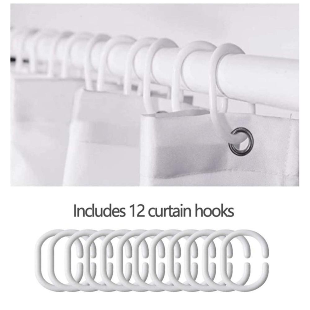 Cute Cartoon Cat In Blue Color Shower Curtain Washable Dirt-Resistant Shower Head Waterproof Polyester Bath Curtain