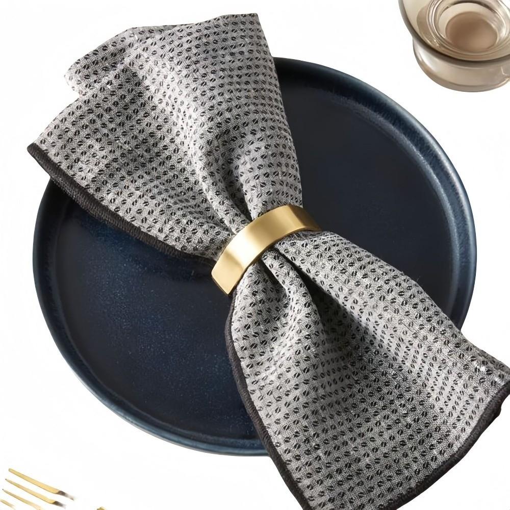 1/6/12pcs Metal Napkin Holder D-shaped Dinnig Table Decoration For Wedding Birthday Party