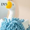 Kitchen And Bathroom Hand Towels Chenille Goose Towel, Soft Cute Fuzzy Hanging Towel for Absorbent Ball Kids Room Lovely Swan Design