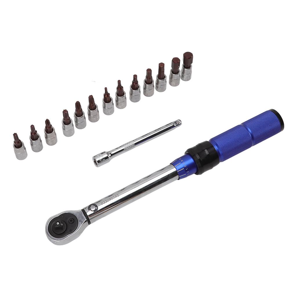 Fahrrad Drehmomentschlüssel Set 1/4 Zoll Antrieb Drehmomentschlüssel 2 bis 14 Nm Fahrrad Werkzeugsatz Fahrrad Reparaturset