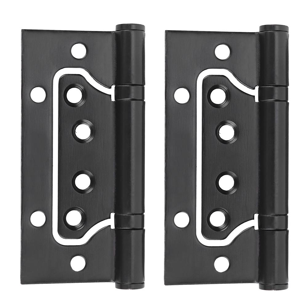 304 Stainless Steel Door Hinge Concealed Butt Hinge Black Furniture Hardware Cabinet Accessories