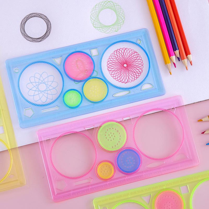 Creative Spirograph Magic Ruler: Universal Student Drawing and Painting Template
