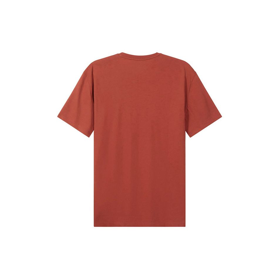 Armani Exchange Solid Color Letter Logo Printed Short Sleeve T-Shirt Men Tops Brick-Red 8NZT91-Z8H4Z-1498