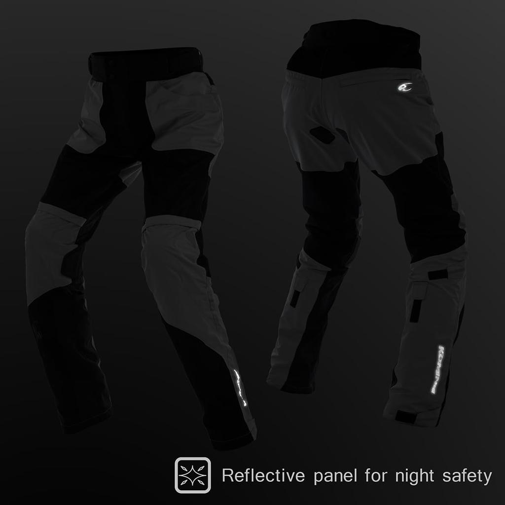 Motorcycle Pants Protective Riding Mesh Pants 3D Black XL [KOMINE] PK-7293 07-7293 Men's