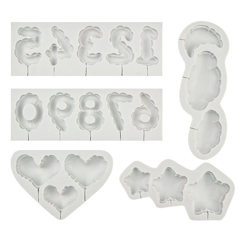 Number Lollipop Silicone Sugarcraft Mold Resin Tools Cupcake Fondant Cake Decorating Tools