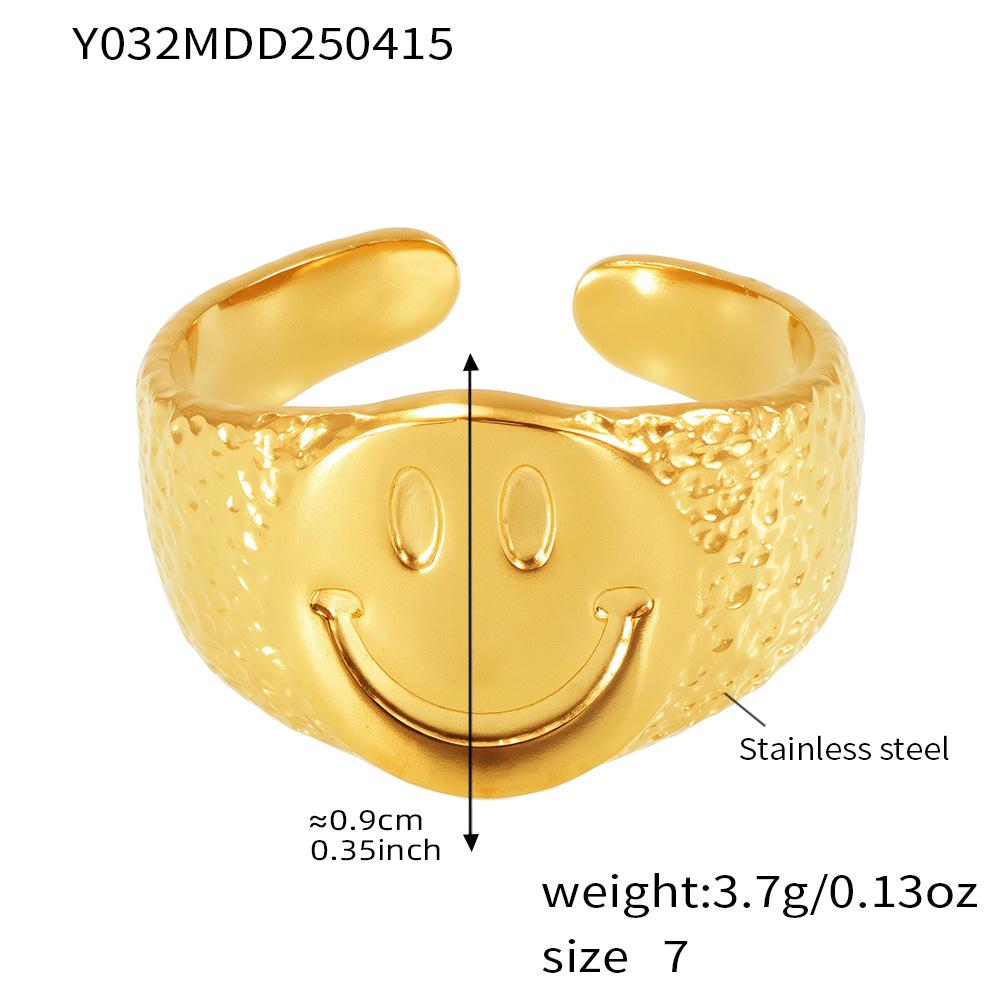 Minimalist Textured Open Ring - Cold Style Fashion Jewelry for Index Finger