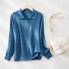 Jinju Women's Elegant Argyle Polo Neck Knit Sweater