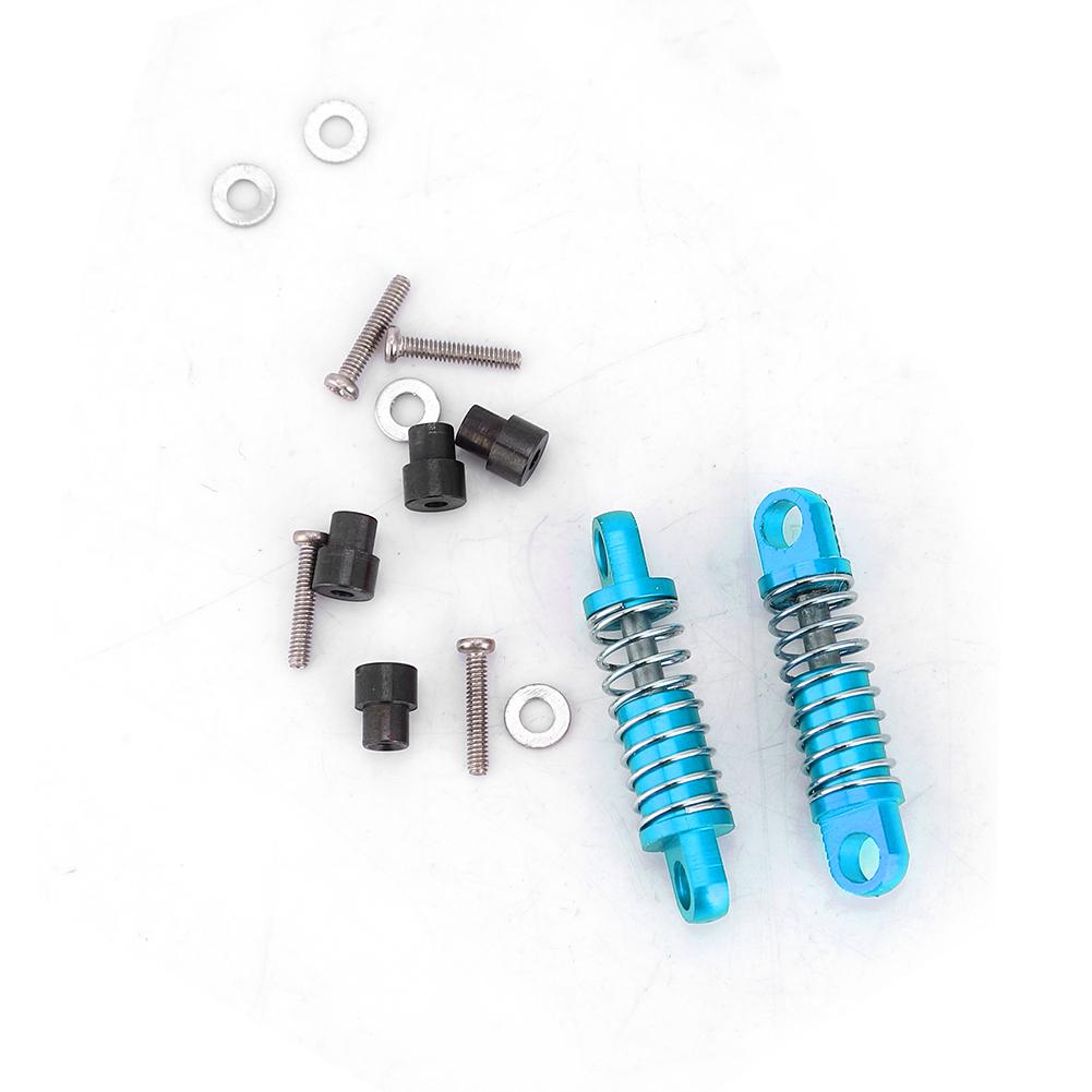 Adjustable Metal Front & Rear Shock Damper for 1 28 Weili RC Car K969 K989 P929 Parts Accessories(blue )