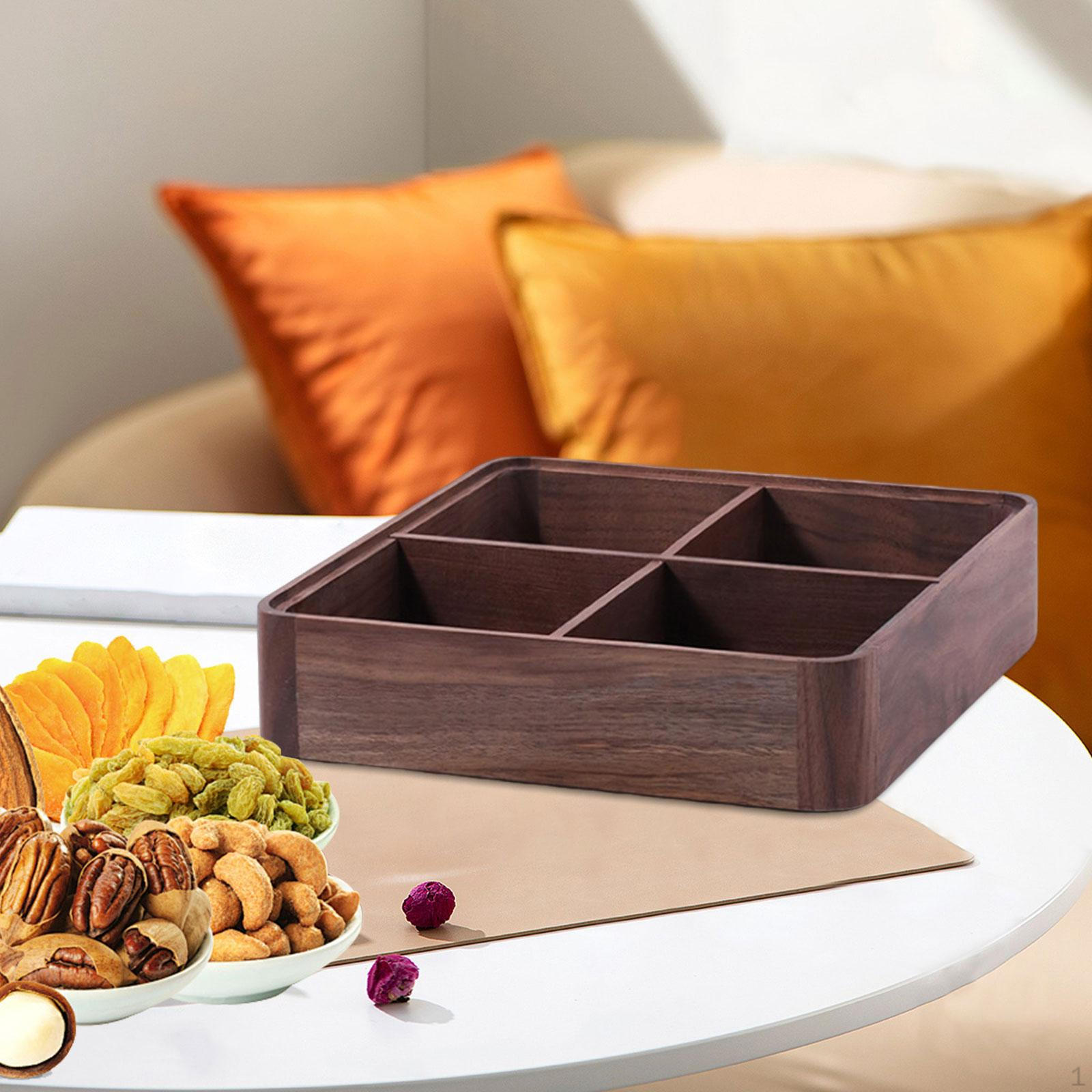

Wooden Fruit Tray Food Practical Nut and Candy Serving Nuts Storage Platter for