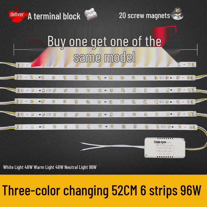 Dimmable LED Ceiling Light Panel: Dual/Triple Color Light Board & Bar