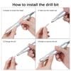 Cordless Nail Drill Machine Kit Electric Nail Drill Polish Kit 30,000RPM Rechargeable Nail Drill