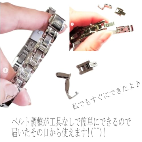 Forever" Women's Watch, 10 ATM Water Resistant, 10-Year Battery Movement, Easy Strap Adjustment! No Tools Required, Popular Bracelet Watch with Calen