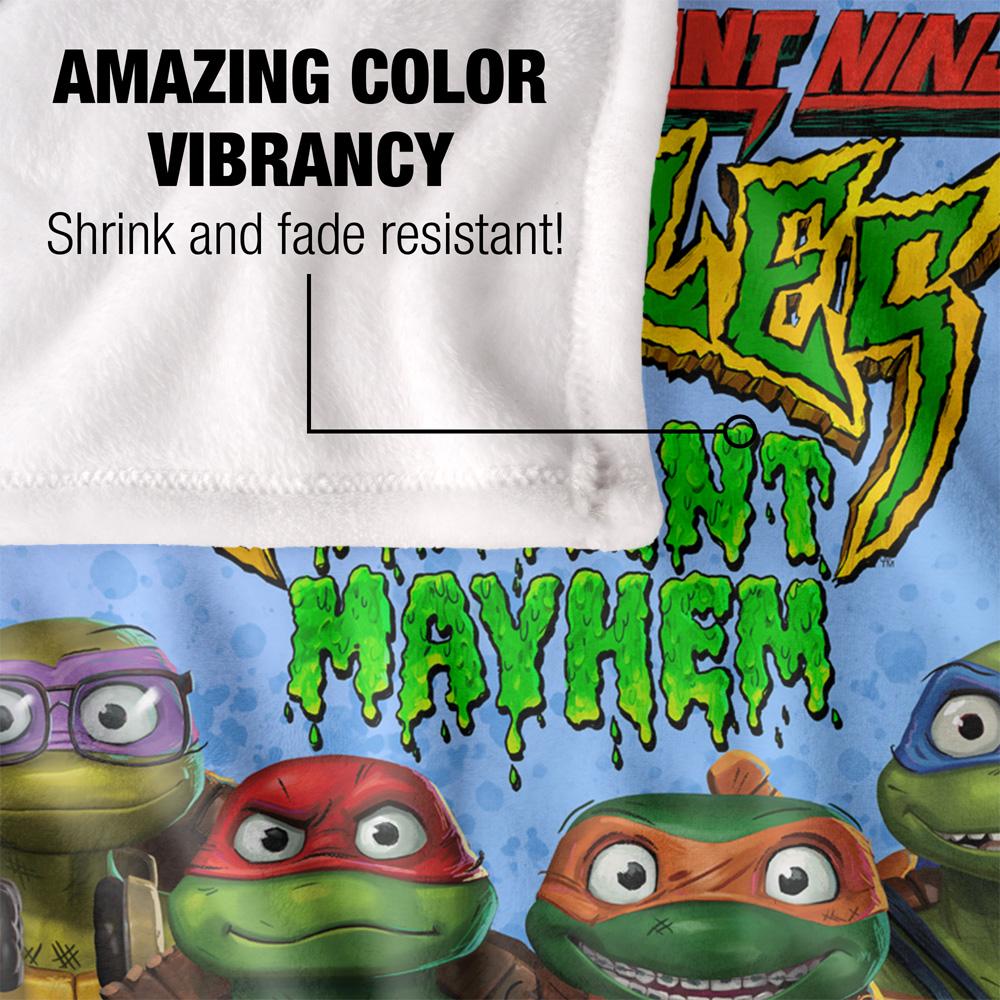 Teenage Mutant Ninja Turtles: Mutant Mayhem Turtle Teens Silky Supersoft Blanket