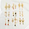 Genshin Impact Earring Ear Studs Barbatos Venti Wind Element Irregular Metal Pendant Earrings For Women Cosplay Party Jewelry