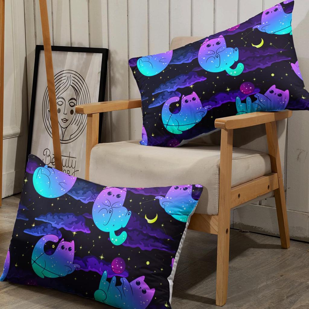 Cartoon Cat Pattern Bed Hat Three-Piece Digital Printing Bedding Bed Hat Three-Piece Set Children And Adults