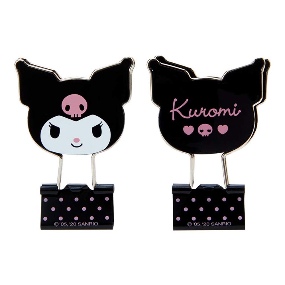 Sanrio Kuromi Double Clip Face-Shaped