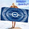 Brighton & Hove Albion Print Beach Towel, Large Soft Quick Dry Towel for Beach Camping Swimming