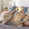 6 Size Merciful Jesus Christian God Flannel Art Blanket Throw Sofa Bed Cover Four Season Soft Fluffy Quilt Blanket Flannel Throw