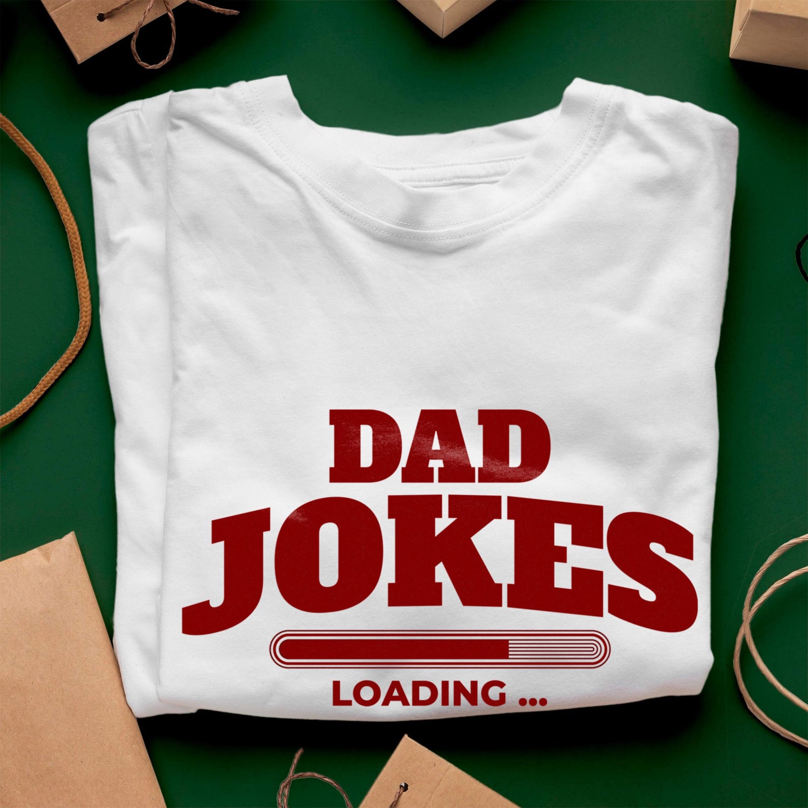 Dad Jokes Loading T-Shirt: Funny New Dad Gift, Sarcastic Humor Tee S