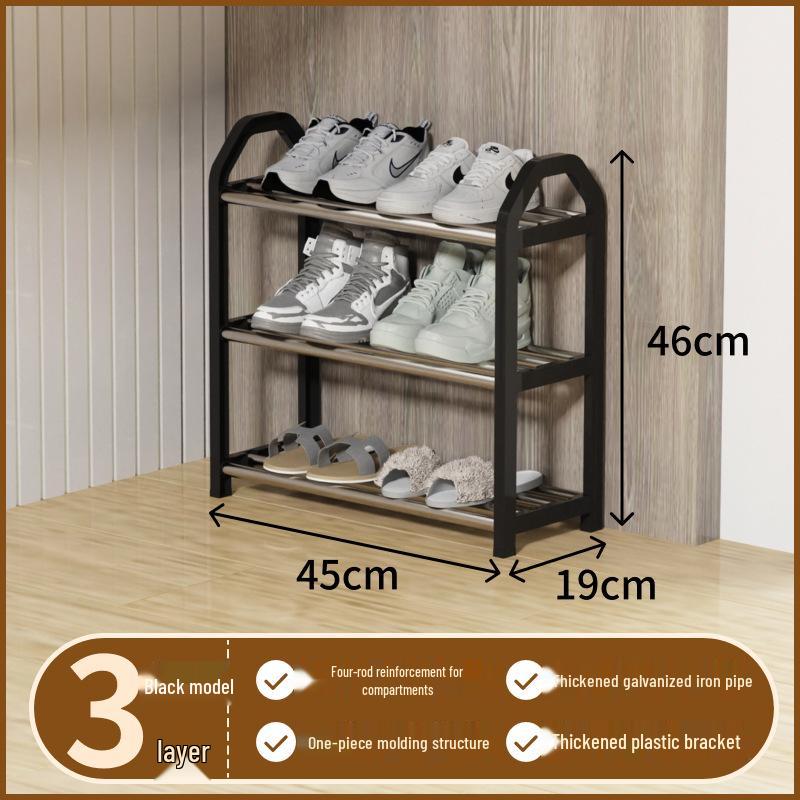 

Space-Saving Shoe Rack: Multi-Layer Galvanized Pipe Shoe Cabinet for Hallway Storage