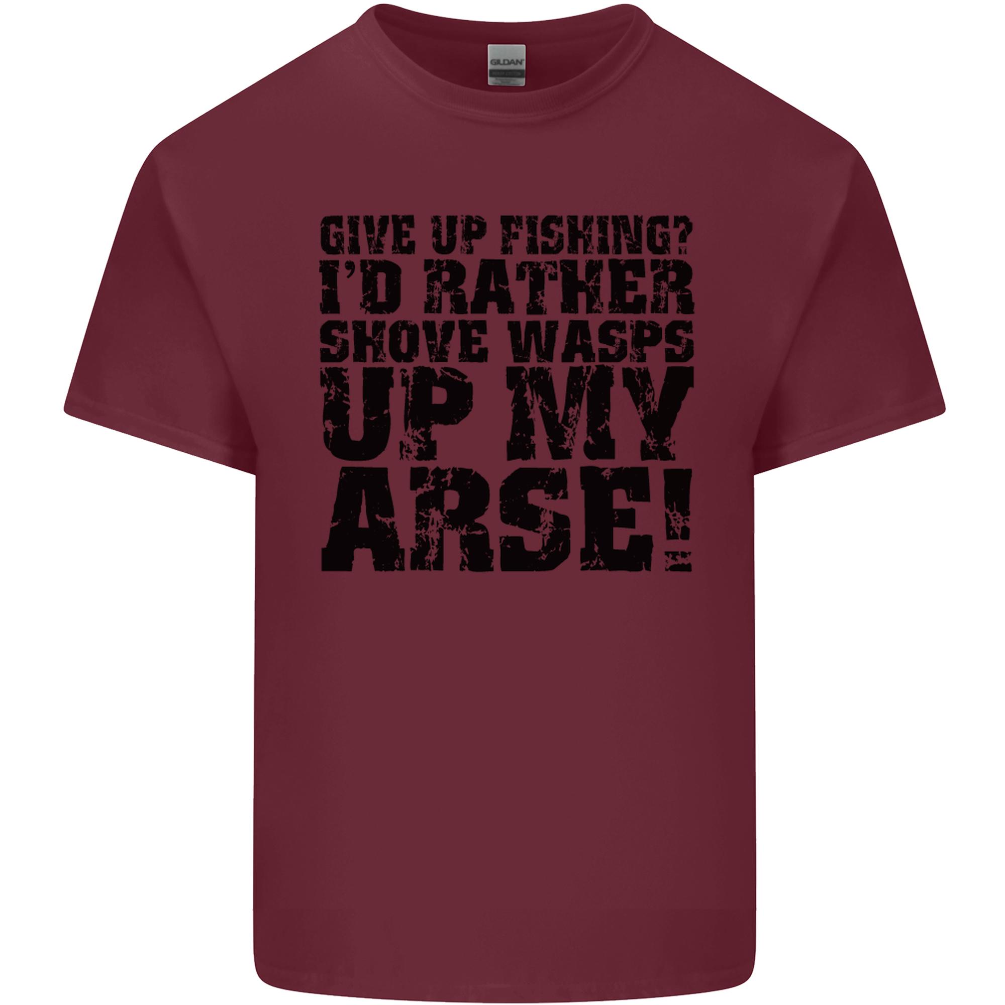 Give up Fishing FisherUnisex Angling Unisexs Light Cotton TShirt S