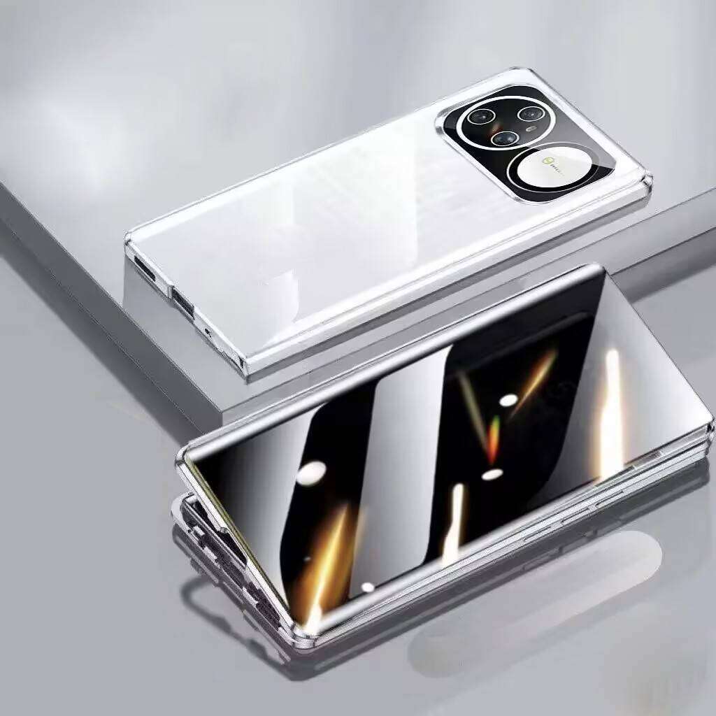 Anti Peeping Case for Huawei Nova 15 16 Ultra Pro, Double Sided Tempered Glass,Metal Frame with Lens Protector Phone Bumpers