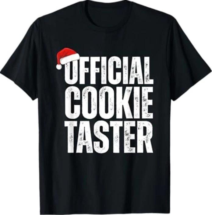 Cookie and Official Cookie Taster, Christmas Couples T-Shirt M