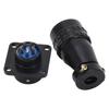 Aviation Plug Socket 5 Pin Male Plug Female Socket Connector Brass Contact AC 400V for Power