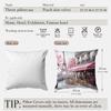 1pcs Landmark Buldings  Paris Pillowcase Square Bedroom Cushion Covers Zipper Living Soft Home Comfortable Decor 45x45cm
