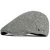 HT4786 Berets Spring Summer Linen Beret Hat Artist Painter Cap for Men Women Retro Ivy Flat Cap Male Female Adjustable Beret Cap