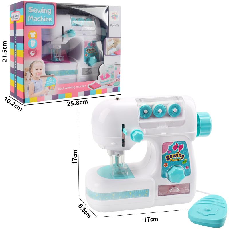 Mini-Nähmaschine, Nähspielzeug, elektrisch, pädagogisch wertvoll, elektrischer Nähstil, Handgerät, Lernspielzeug, lustiges Spielzeug für Kinder, lustiges Spielzeug für Mädchen