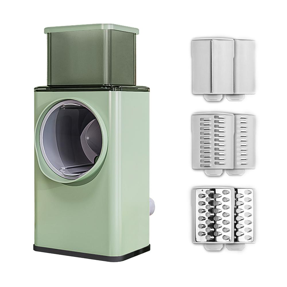Multifunctional Vegetable Cutter Chopper   Cheese Grater 3-in-1   Slicer Grinder Salad Maker Machine with Stainless Steel   Fo