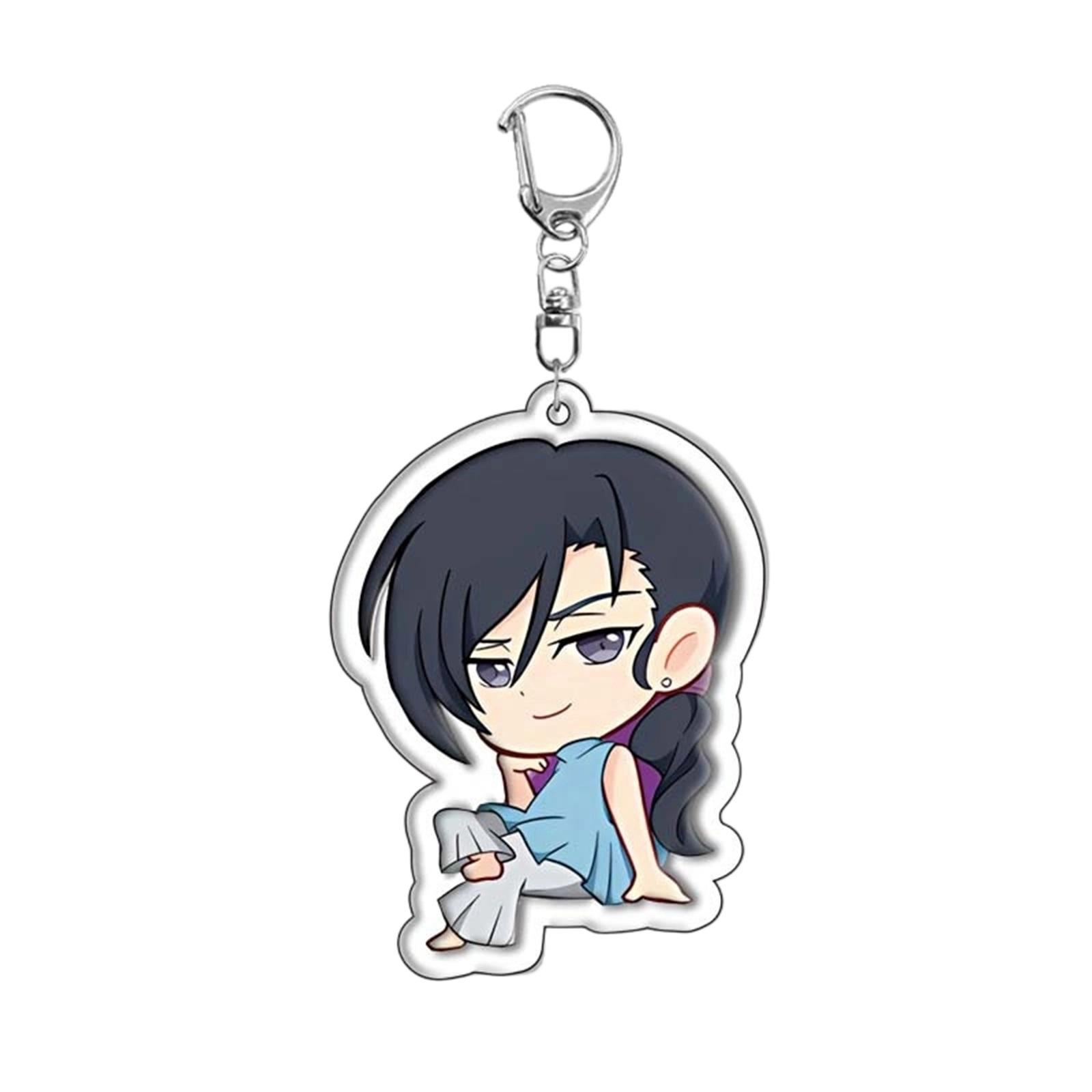 

1pc Anime Style Acrylic Keychain with Character Design Durable Material and Metal Keyring Suitable for Bag Pendant or Gift Use One Size