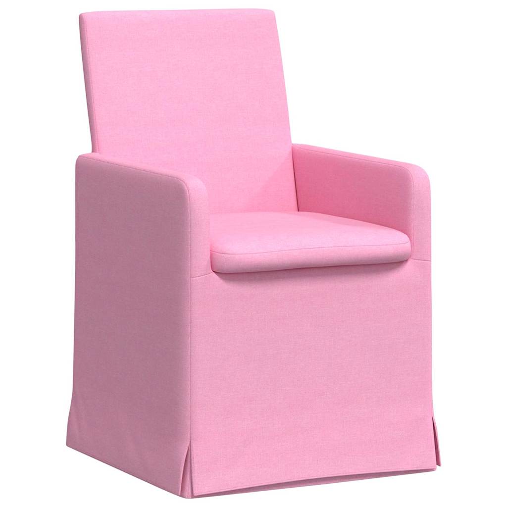 Dining Chairs 2 pcs Pink 57 x 67 x 95 cm Fabric