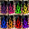 Flame Painted Fire Pattern Case For Samsung Galaxy S21 S22 S23 S24 S25 Ultra S9 S10 S25 Plus S24 FE S20 FE Phone Cover